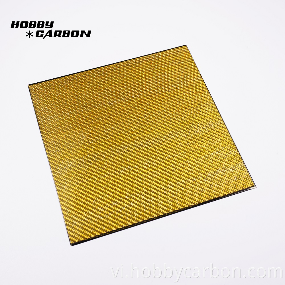 Gold Carbon Fiber Sheet Jpg